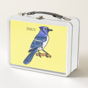 Lunch Box Illustration de geai bleu en dessin animé