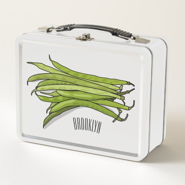 Lunch Box Illustration de haricots verts (Devant)
