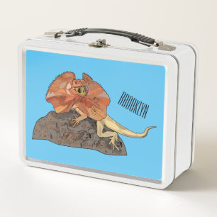 Lunch Box Illustration de lézard à col frisé