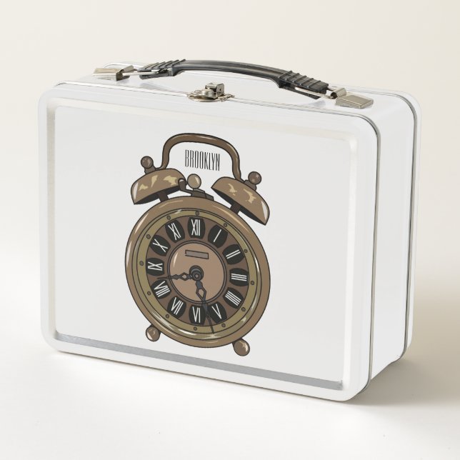 Lunch Box Illustration de l'horloge d'alarme (Devant)
