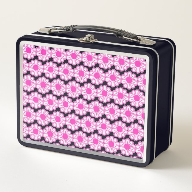 Lunch Box Illustration de marguerite rose (Devant)
