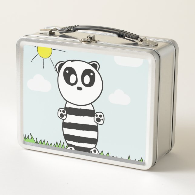 Lunch Box Illustration de Panda Mignon (Devant)