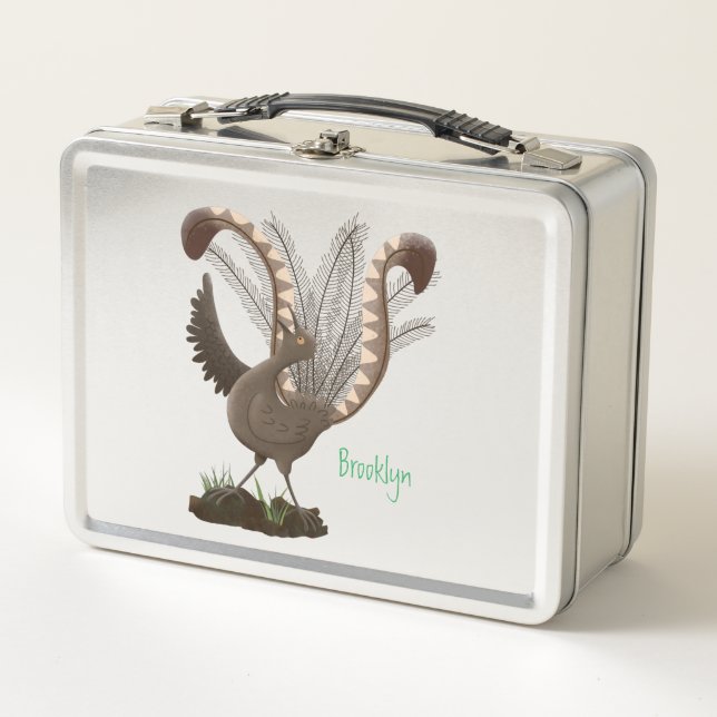 Lunch Box Illustration de superbe et superbe lyrebird (Devant)