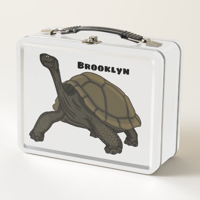 Lunch Box Illustration de tortue terrestre des Galapagos (Devant)