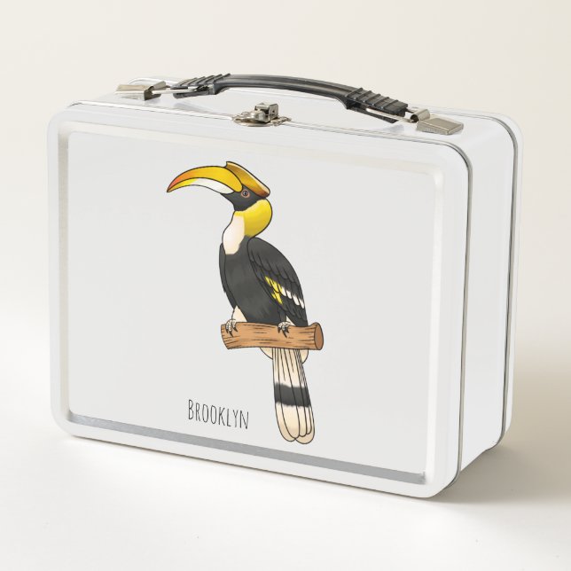 Lunch Box Illustration d'oiseau de grande corneille (Devant)