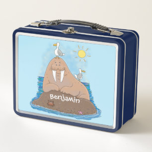 Lunch Box Illustration drôle de morse joyeux