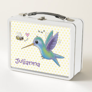 Lunch Box Illustration du colibri et de l'abeille