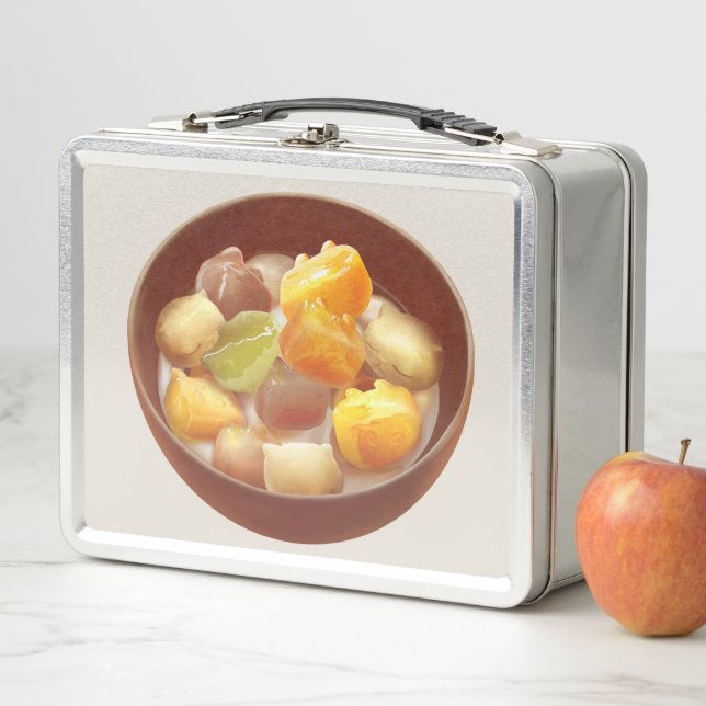 Lunch Box Illustration du dessert de balle Taro (En situation)