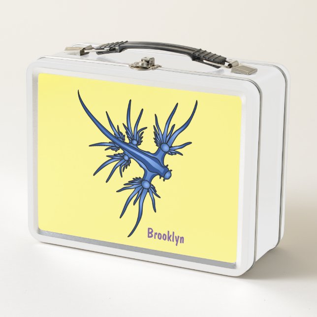 Lunch Box Illustration du dragon bleu des limaces de mer (Devant)