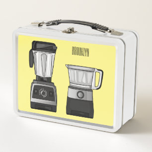 Lunch Box Illustration du processeur et du mixeur alimentair