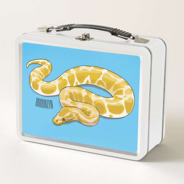 Lunch Box Illustration du serpent python birman (Devant)