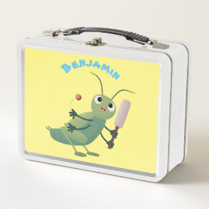 Lunch Box Illustration d'un insecte du cricket vert mou