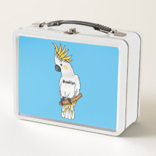 Lunch Box Illustration d'un oiseau de cokatoscope à crête de