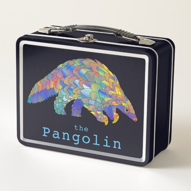 Lunch Box Illustration d'une espèce menacée : le pangolin (Devant)