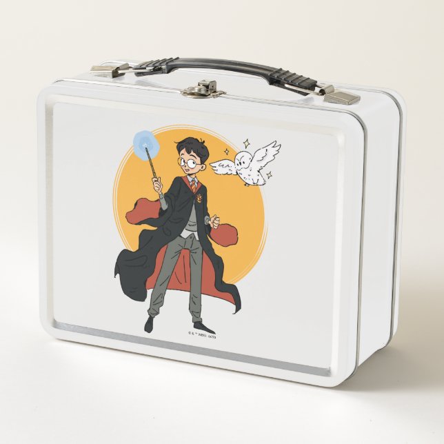 Lunch Box Illustration HARRY POTTER™ et Hedwig (Devant)