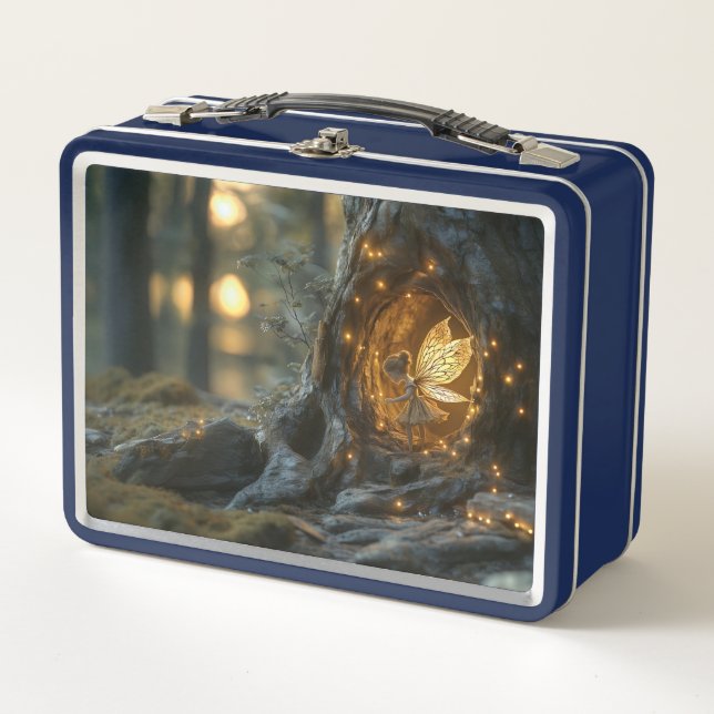 Lunch Box Image lunaire d'une fée dans le creux d'un arbre (Devant)