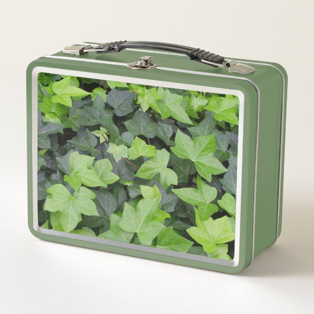 Lunch Box Impression botanique verte Ivy (Devant)