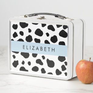 Lunch Box Impression De Vache, Spots De Vache, Noir Et Blanc