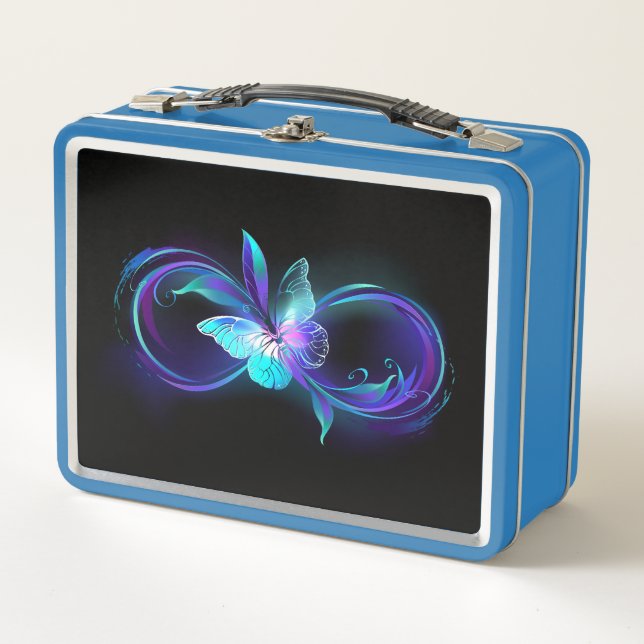 Lunch Box Infinité brillante avec papillon magique (Devant)