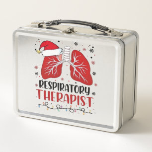 Lunch Box Infirmier Thérapeute Respiratoire Noël, Poumon Jés