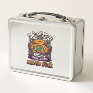 Lunch Box Infirmière de dialyse de balai cassé Halloween Cas