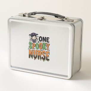Lunch Box Infirmière effrayante Halloween Dessin de gravure