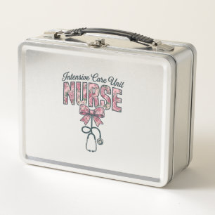 Lunch Box Infirmière en soins intensifs floral nœud concepti