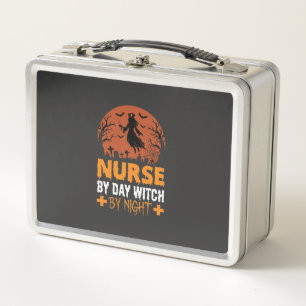 Lunch Box Infirmière Halloween de Jour Sorcière de Nuit