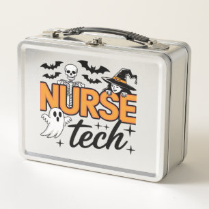 Lunch Box Infirmière technicienne - Halloween - avec squelet