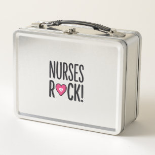 Lunch Box Infirmières Rock Conception de vecteur de cœur d'i