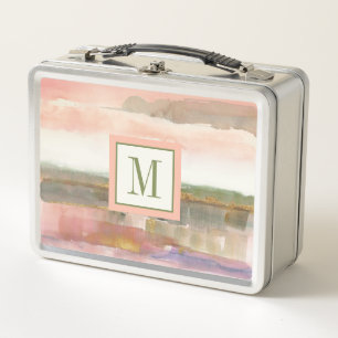 Lunch Box Influence du monogramme   de culture d'or de ligne