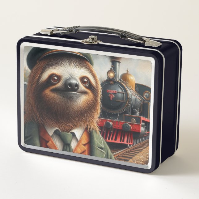 Lunch Box Ingénieur de train Sloth (Devant)