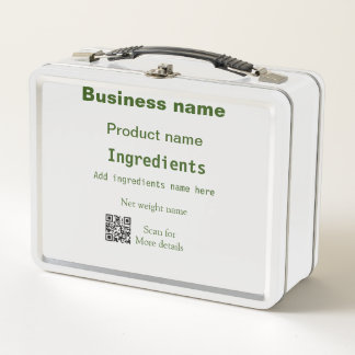 Lunch Box Ingrédients ajouter le nom de produit analyse de p