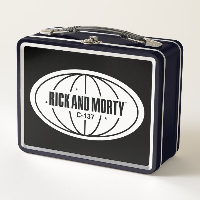 Lunch Box Insigne de cote Retro Rick et Morty C-137 (Devant)