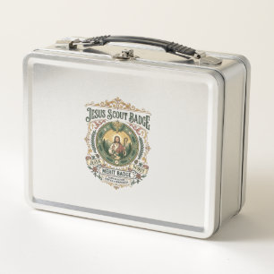 Lunch Box Insigne de Scout Jésus Badge de Mérite Insigne de