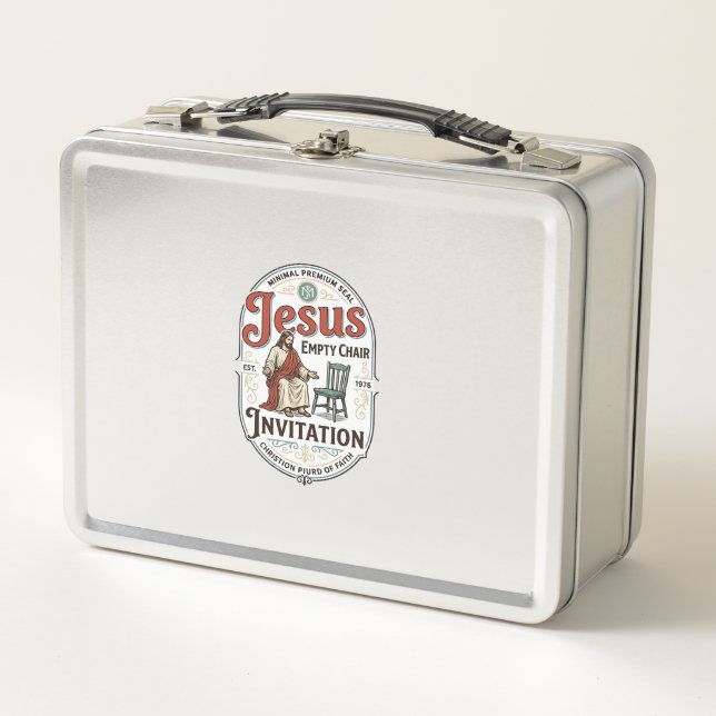 Lunch Box Invitation Jésus Chaise Vide Invitation Jésus Chai (Devant)