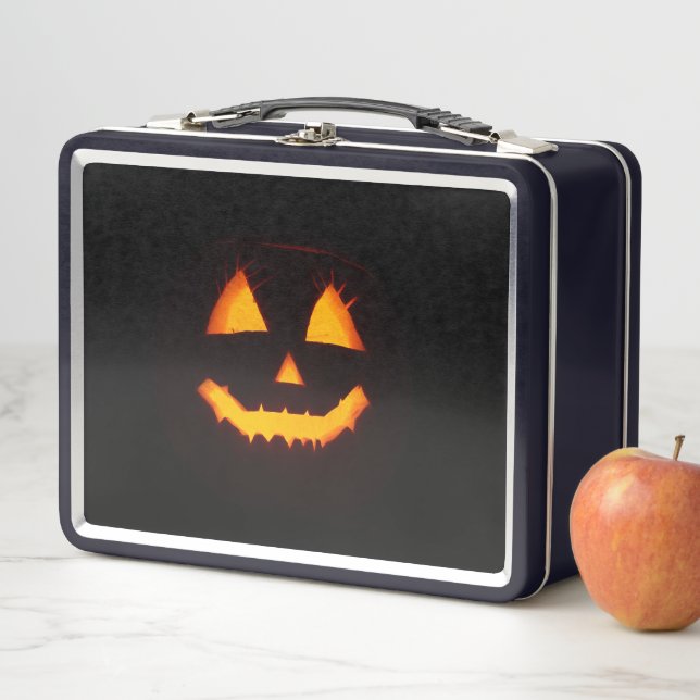 Lunch Box Jack-o'-lantern éclairé (En situation)