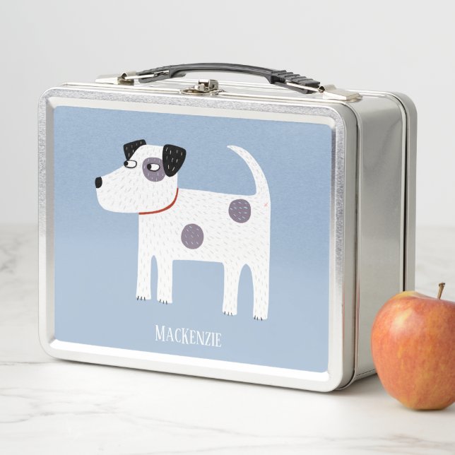 Lunch Box Jack Russell Terrier Chien Nom Personnalisé (En situation)