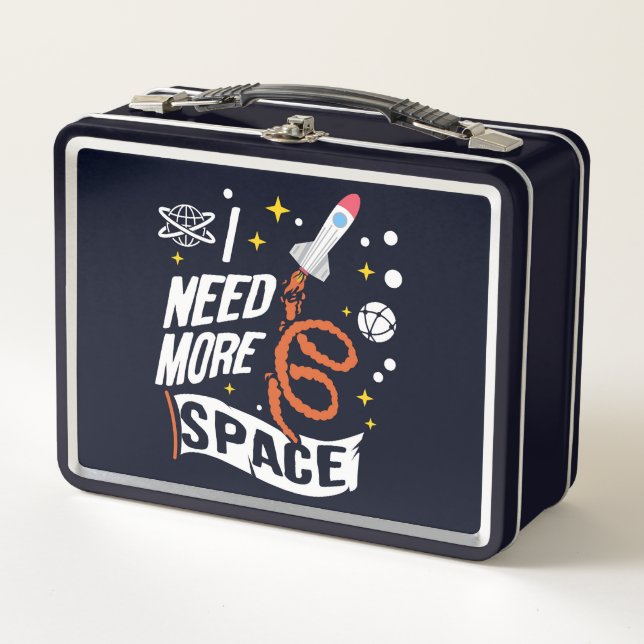 Lunch Box J'Ai Besoin De Plus D'Astronomie Spatiale Punny Ki (Devant)