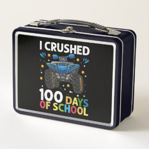 Lunch Box J'ai écrasé 100 jours de camion monstre garçons de