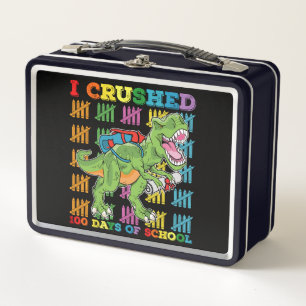 Lunch Box J'ai écrasé 100 jours d'école T Rex dinosaure