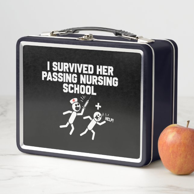 Lunch Box J'ai survécu à son passage à l'école d'infirmières (En situation)