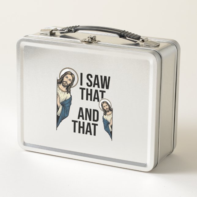 Lunch Box J'ai vu ce Jésus drôle qui regarde la conception d (Devant)