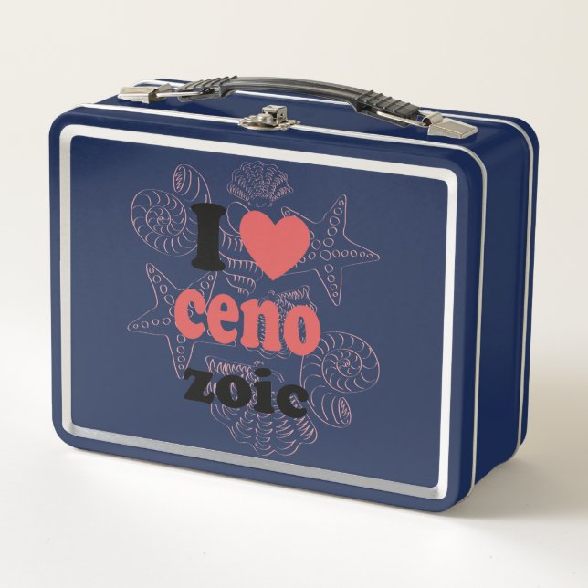 Lunch Box J'aime Cénozoïque drôle de citation pour les scien (Devant)