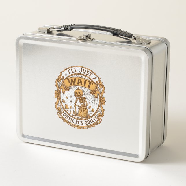Lunch Box J'attendrai juste qu'il soit silencieux Citrouille (Devant)