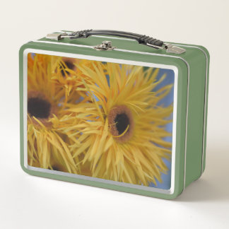 Lunch Box Jaune vif Macro Fleur Pissenlit Boîte à Repas – Vi