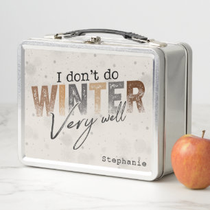 Lunch Box Je ne fais pas très bien l'hiver Drôle d'hiver