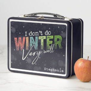 Lunch Box Je ne fais pas très bien l'hiver Drôle d'hiver
