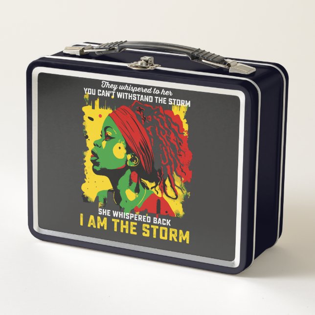 Lunch Box Je Suis La Tempête Juneteenth Ils Lui Ont Chuchoté (Devant)