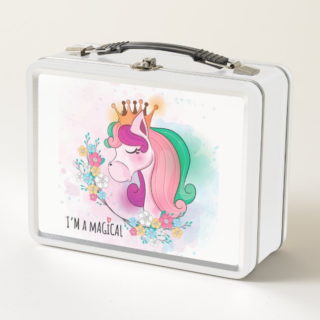 Lunch Box Je suis une licorne magique (Devant)